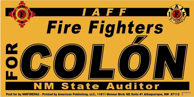 NMPFFA's tweet photo. New Mexico's Professional Fire Fighters are proud to stand with @Brian_Colon For State Auditor!
#LiftUpNM #ColonforAuditor #nmpol https://t.co/JYrYooEzD1