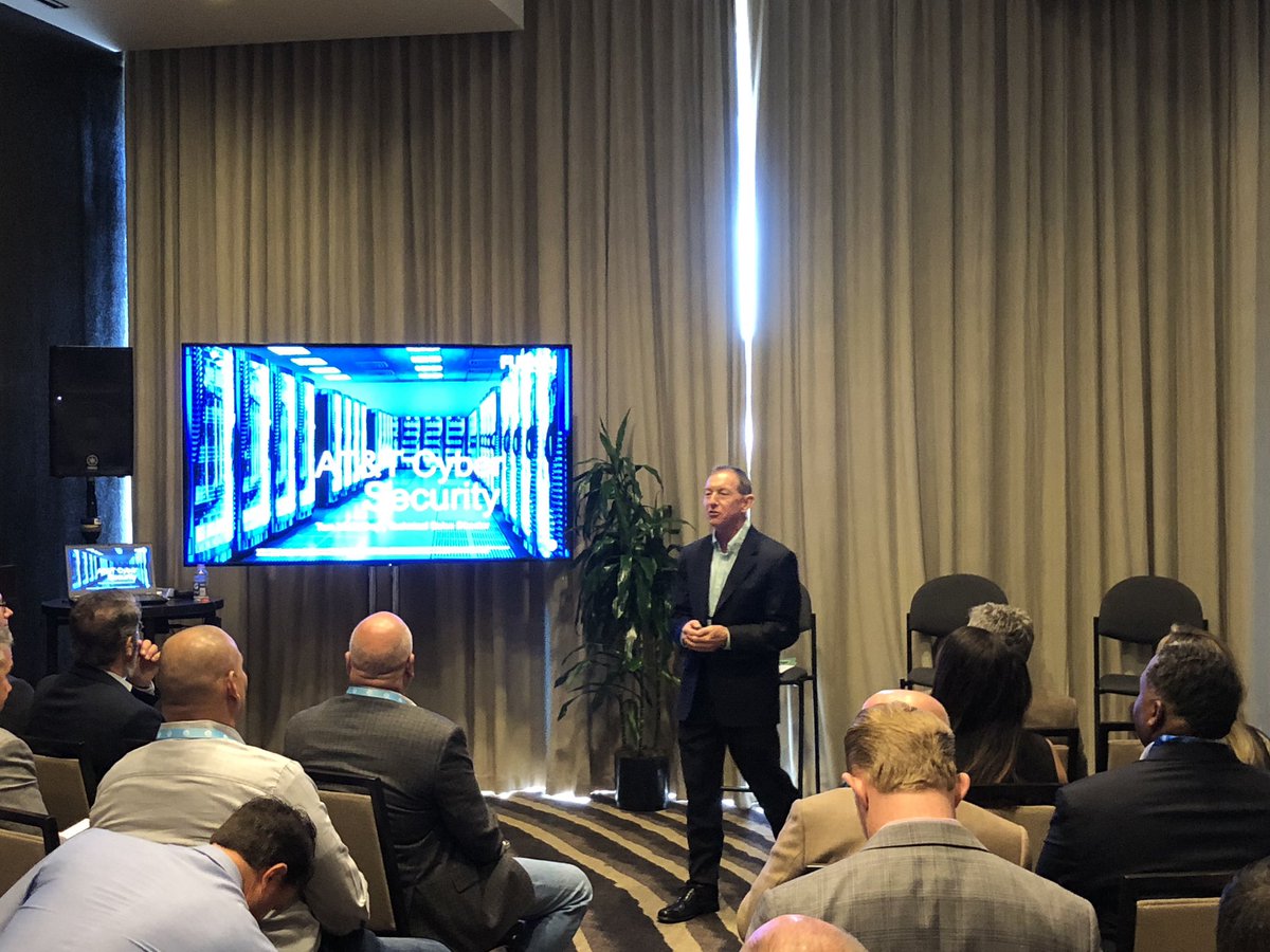 ewheelz79's tweet photo. Tom McCaffrey talking one of the most critical, yet underserved areas of today’s small and medium sized businesses. Cyber Security, learn more today #attfusion https://t.co/leKiiGLdSZ