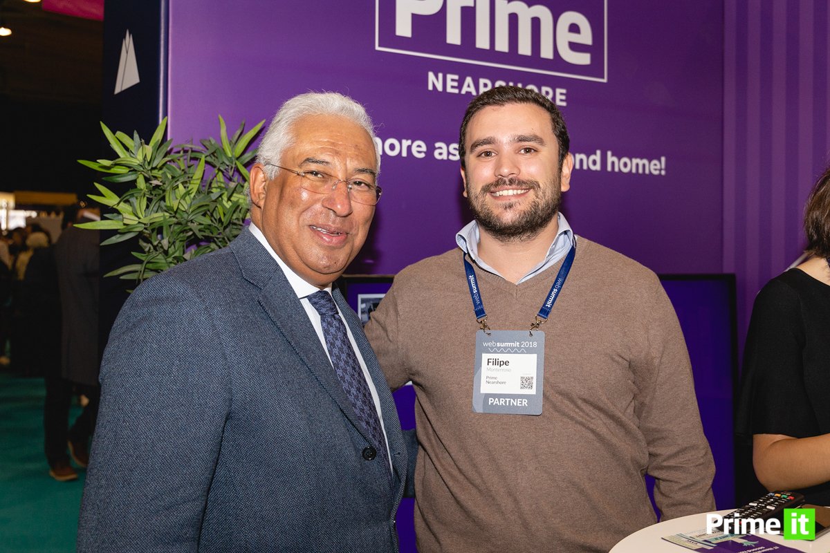 PrimeIT's tweet photo. The Prime Minister of Portugal, AntΓ³nio Costa, already visited our stand (E210) at #Websummit2018. We are waiting for you too!
#Lisbon #Nearshore #PrimeIT #IT #WebSummit https://t.co/CuhT6AWIdR