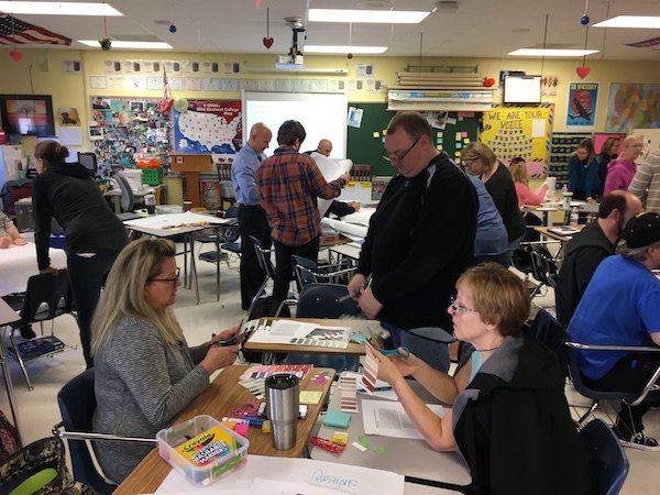 EducPlus's tweet image. #SocialStudies teachers from @NorthwestRISD engaging in project based learning. #PBL #CustomizedPD #EdPlus