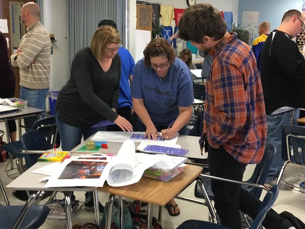 EducPlus's tweet image. #SocialStudies teachers from @NorthwestRISD engaging in project based learning. #PBL #CustomizedPD #EdPlus