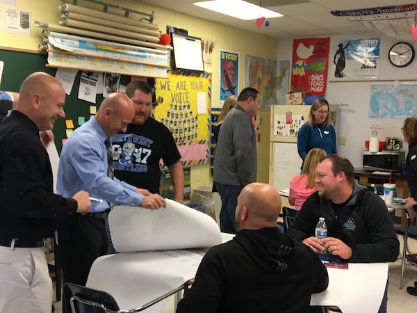 EducPlus's tweet image. #SocialStudies teachers from @NorthwestRISD engaging in project based learning. #PBL #CustomizedPD #EdPlus