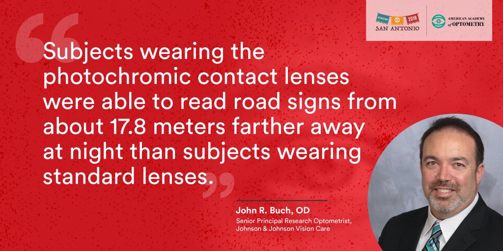 Johnson & Johnson Vision on Twitter "At Academy18, Dr. John Buch will present his study about