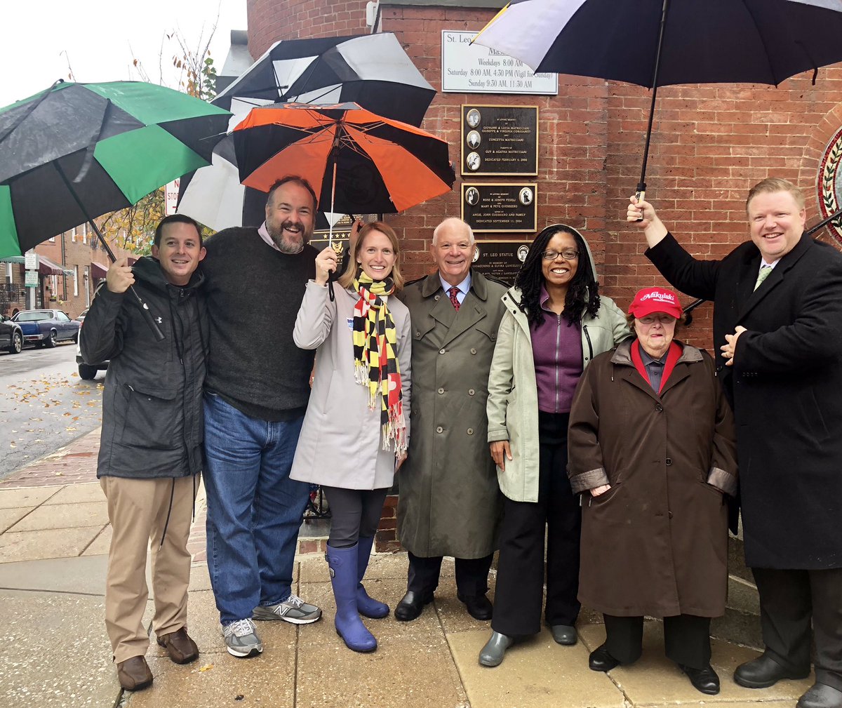 When you meet some political heroes on a corner in Baltimore on Election Day...! #Vote2018