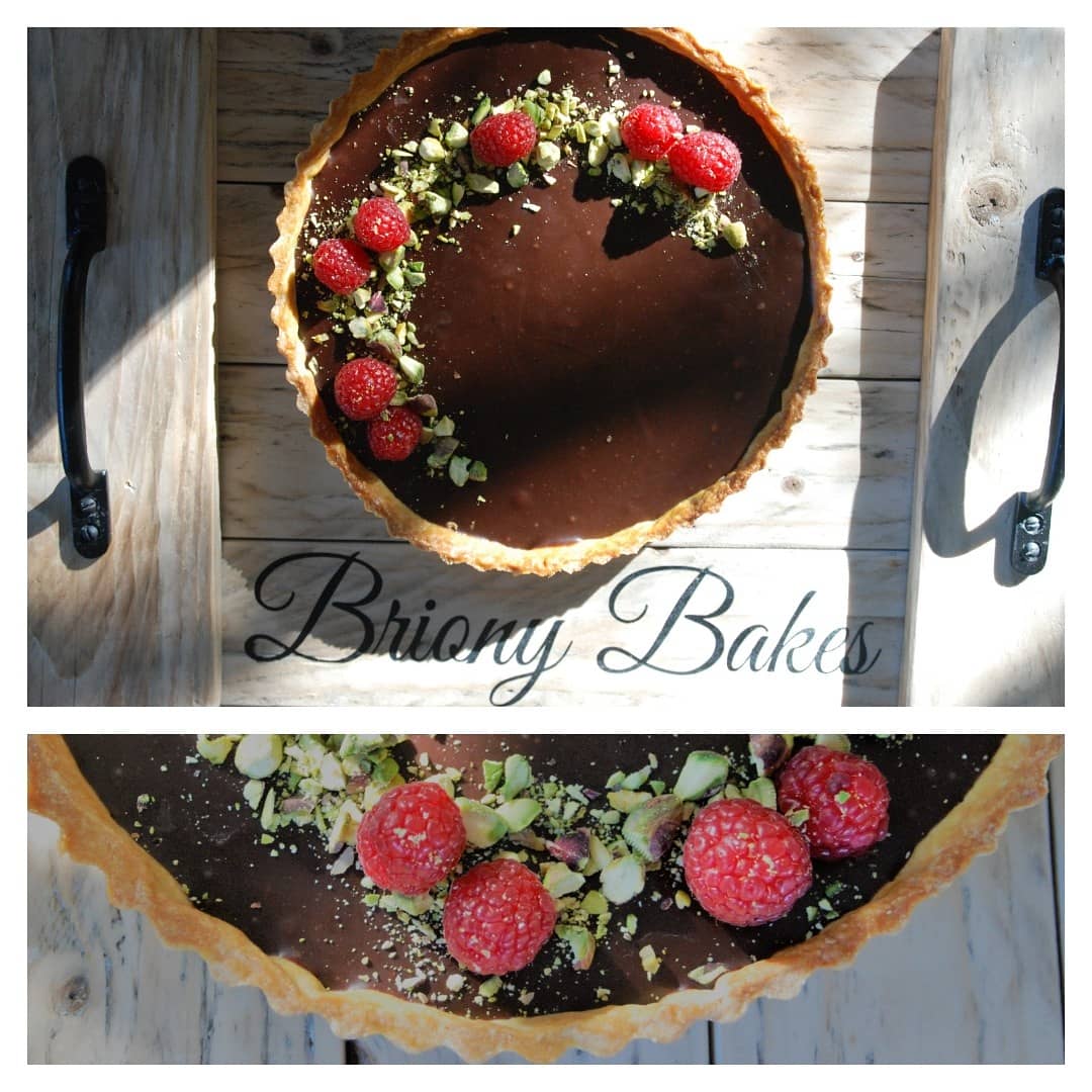 Fancy a tart!!?? I've just put up my recipe for this yummy chocolate ganache tart on my Instagram feed <a href="/brionymaybakes/">Briony May Williams</a> 💕 It's really straightforward but looks super fancy!!! Check it out and me know if you give it a try #gbbo #Chocolatetart