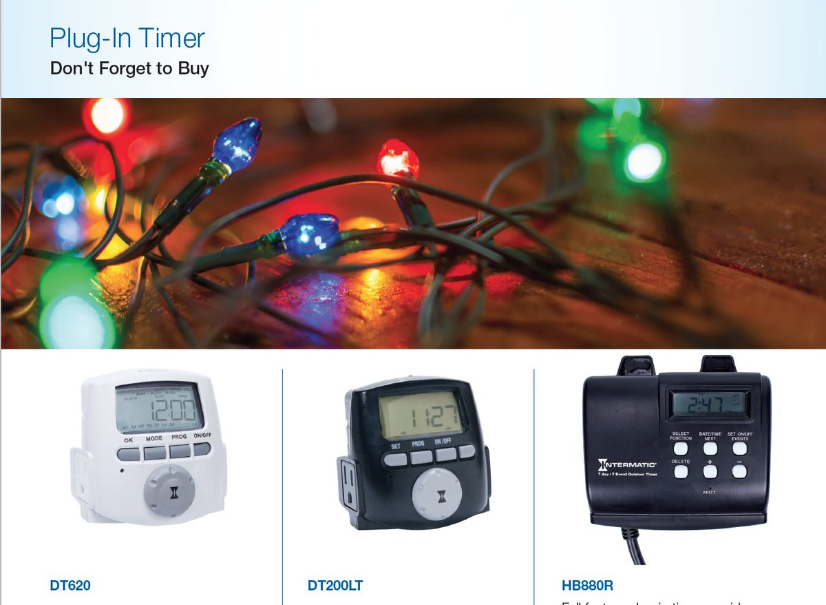 BlitheSales's tweet image. Plug into extra holiday sales with Intermatic timers!
These timers are commonly used for holiday lighting applications.  Your customers need something for their blow up decor, commercial decorations, lighting on and in homes, businesses, etc.
ow.ly/W1Yv50jyBwn