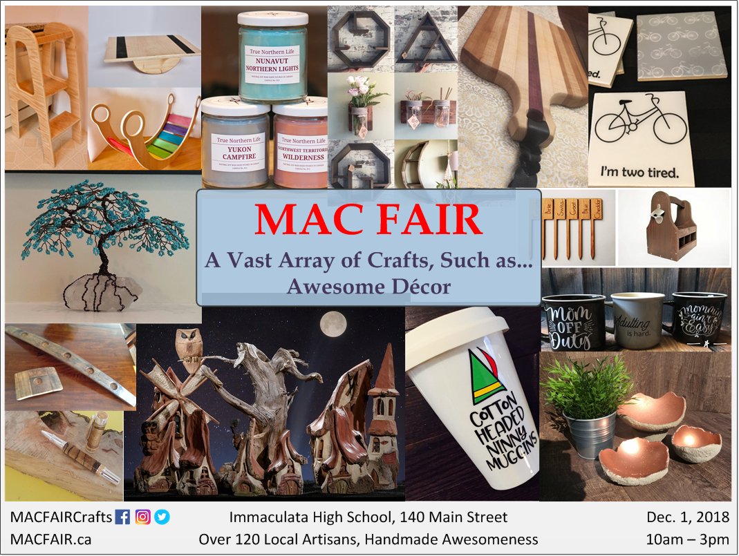 MACFAIRCrafts's tweet photo. #MACFAIR  #SupportLocal #SupportHandmade #whyMAC  @ImmaculataOCSB https://t.co/VCZ7aWzJ7U