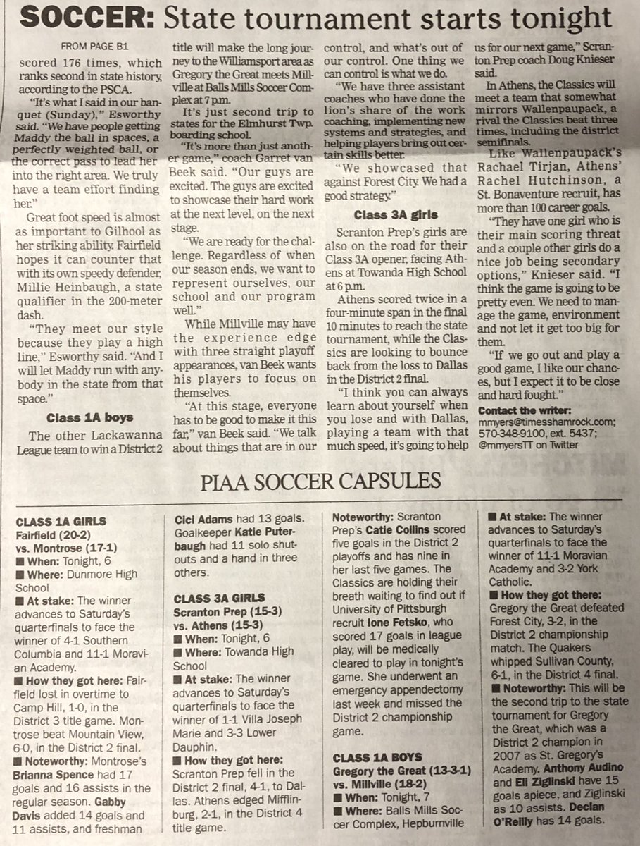 kbalzart's tweet image. Our #scrantonprep girls are ready for tonight's battle against Athens. If you can't make the trip, please send good vibes &amp;amp; prayers their way. Let's get it done #classics! 🍀💜⚽️💛🍀