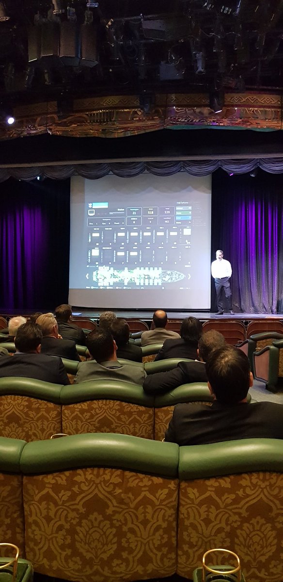 OPTIONSNET_GR's tweet image. Successful large scale demonstration of the Lynceus project onboard the Rhapsody of the Seas, in front of the cypriot deputy minister of shipping, @NatasaPilidou and other importand people of the industry.