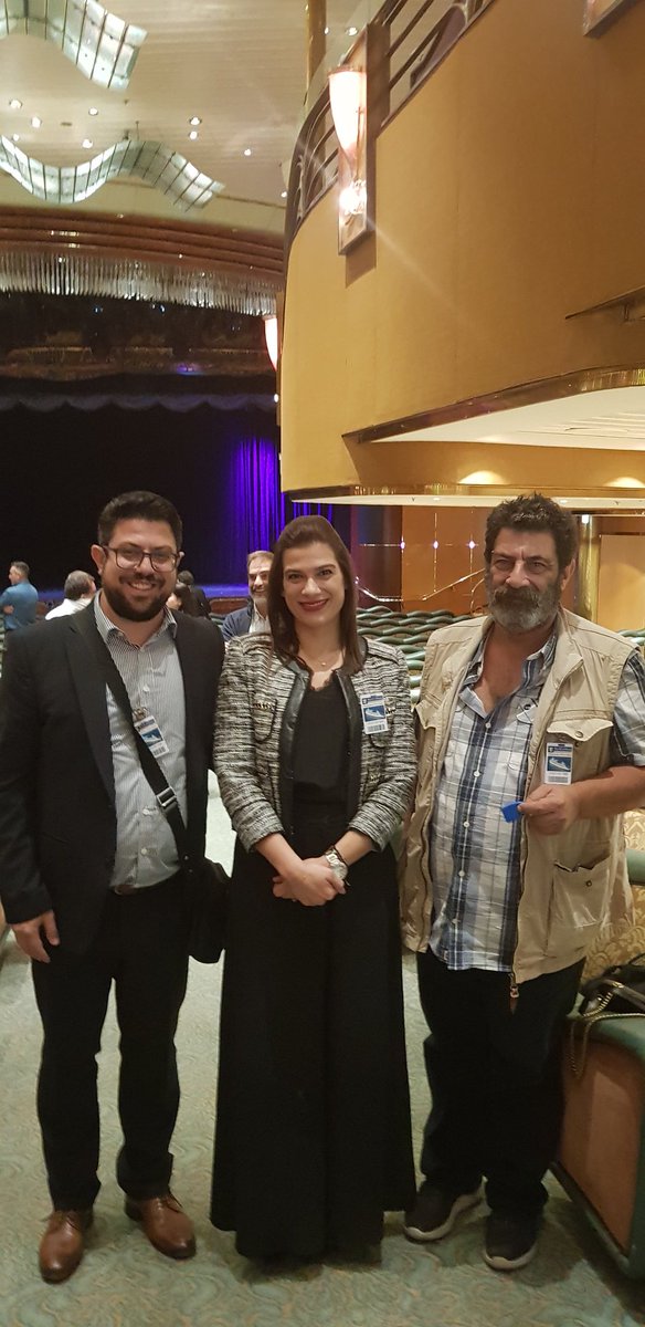 OPTIONSNET_GR's tweet image. Successful large scale demonstration of the Lynceus project onboard the Rhapsody of the Seas, in front of the cypriot deputy minister of shipping, @NatasaPilidou and other importand people of the industry.