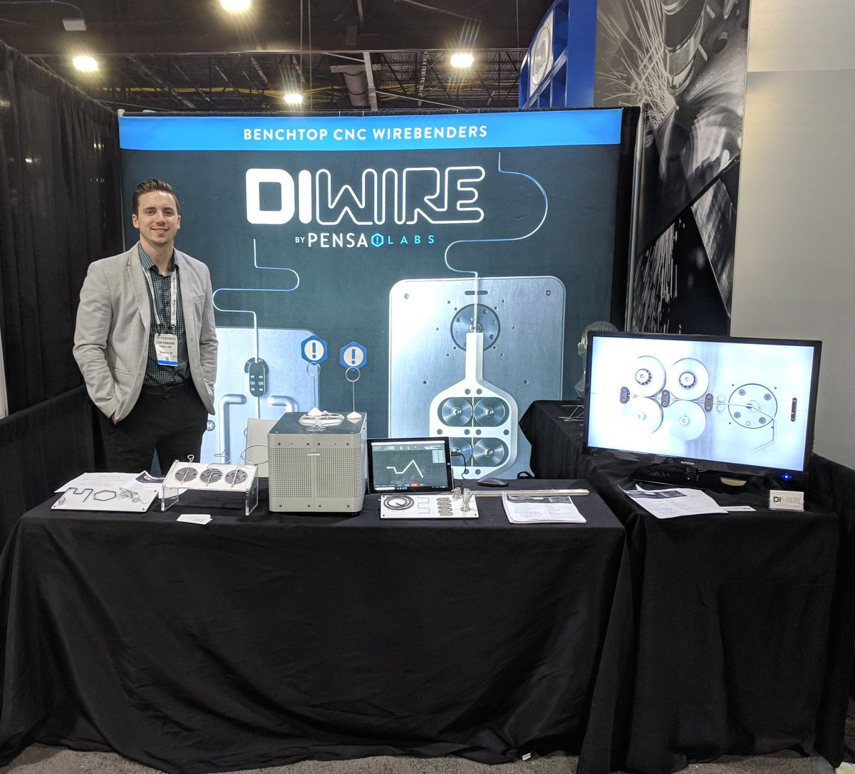 We're at <a href="/FabtechExpo/">FABTECH</a> - come by our booth and bend some wire with our Pro machine! Booth number #A2656 - fabtechexpo.com