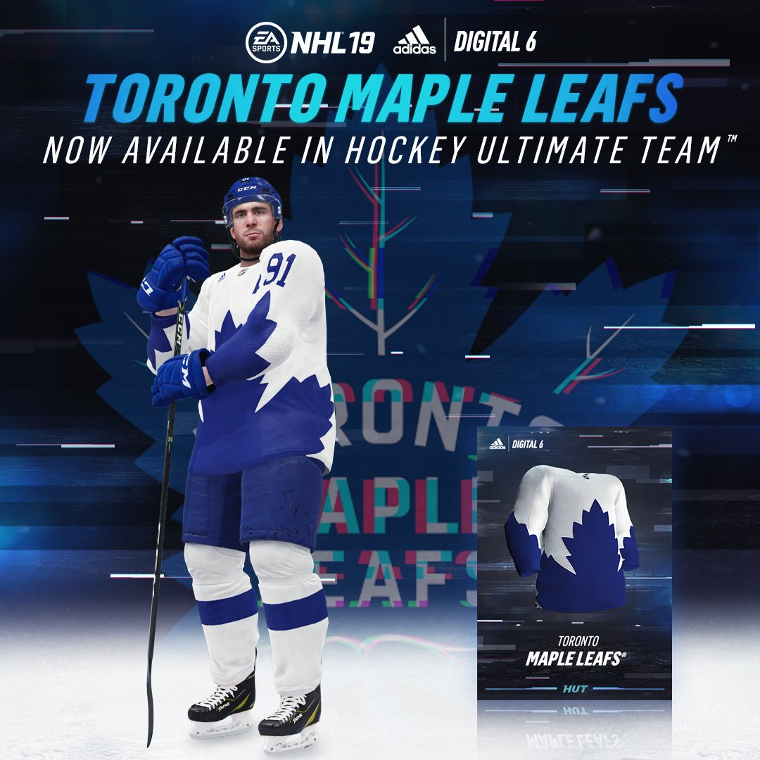 EASPORTSNHL's tweet photo. Truly original. Truly Canadian 🇨🇦. Only in #NHL19 Ultimate Team. Available in all modes Nov 19. https://t.co/mWgn0TYDr4 #Digital6 @adidashockey https://t.co/9bXyRHZ3cU