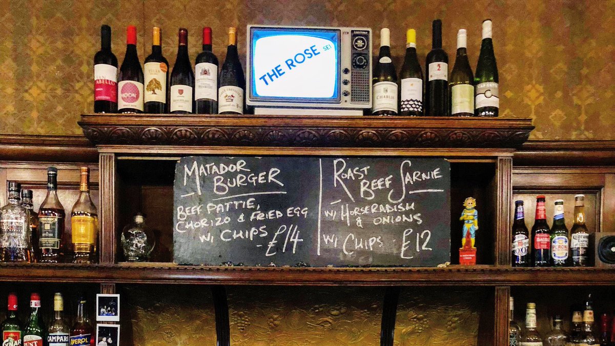 Tonight’s specials: Matador Burger and Roast Beef Sarnie. 🤤