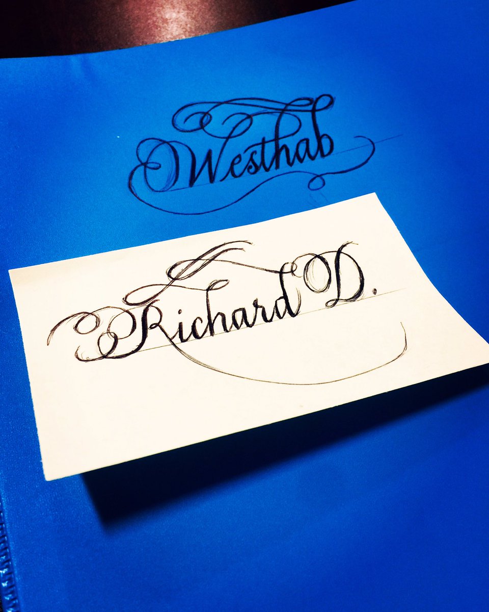 RichardDebs's tweet photo. Scribbles. #calligraphy #wordart #blue @RichWesthab @STRIVEINTL https://t.co/pwUKpBUW6q