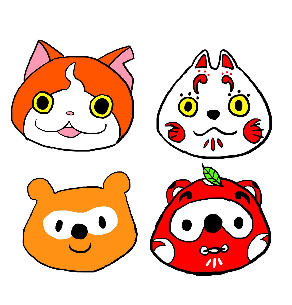 Miraigorin みらいごりん People Said They Look Similar To Each Other One Of The Candidates Of Tokyo Olympic And Paralympic Mascot Tokyo Yokaiwatch 東京オリンピック ミライトワ ソメイティ mascot 東京オリンピック