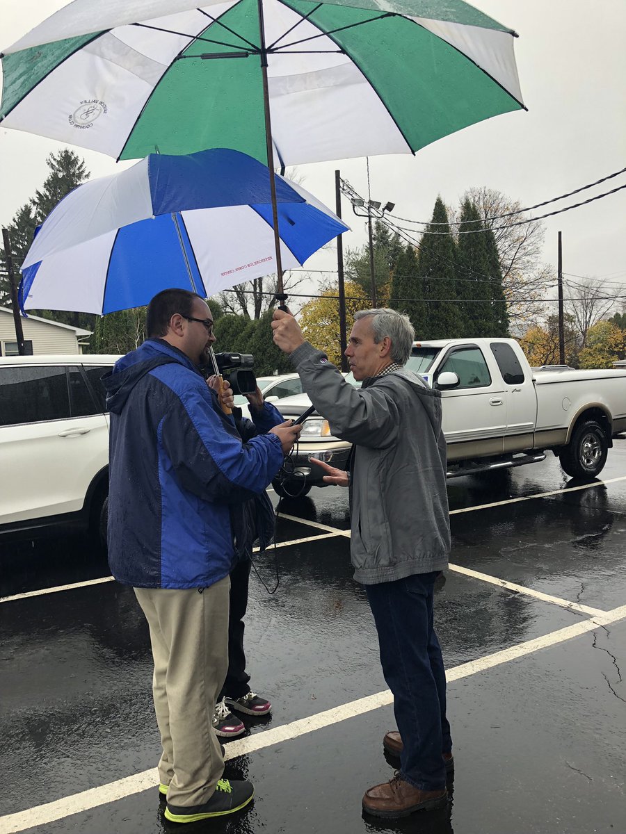 I joined Rep. Tarah Toohil at Our Lady of Grace Church polling location and spoke to Gary Perna with WYLN 35 on location. Steady crowd of enthusiastic voters who like my message of more jobs and economic prosperity for Northeastern PA! #PA8 #JohnChrinForCongress #LuzerneCountyPA