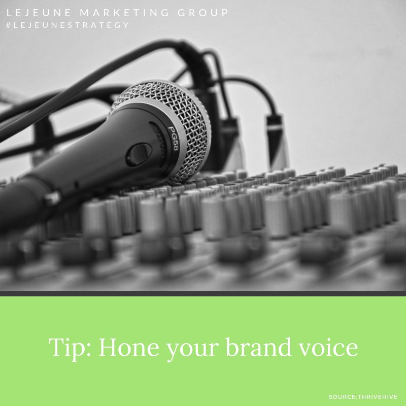 Do you have something you want to say, but aren't sure how to say it? At LeJeune Marketing, we analyze your target audience and your brand's image and develop strategies on how to approach your market. You have a voice, and we're your microphone.
Visit lejeunemarketinggroup.com.