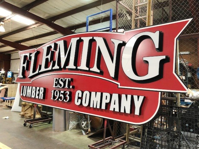 AccentGraphics's tweet image. From the shop to the wall, Fleming Ace Hardware in Hillsboro, TX.