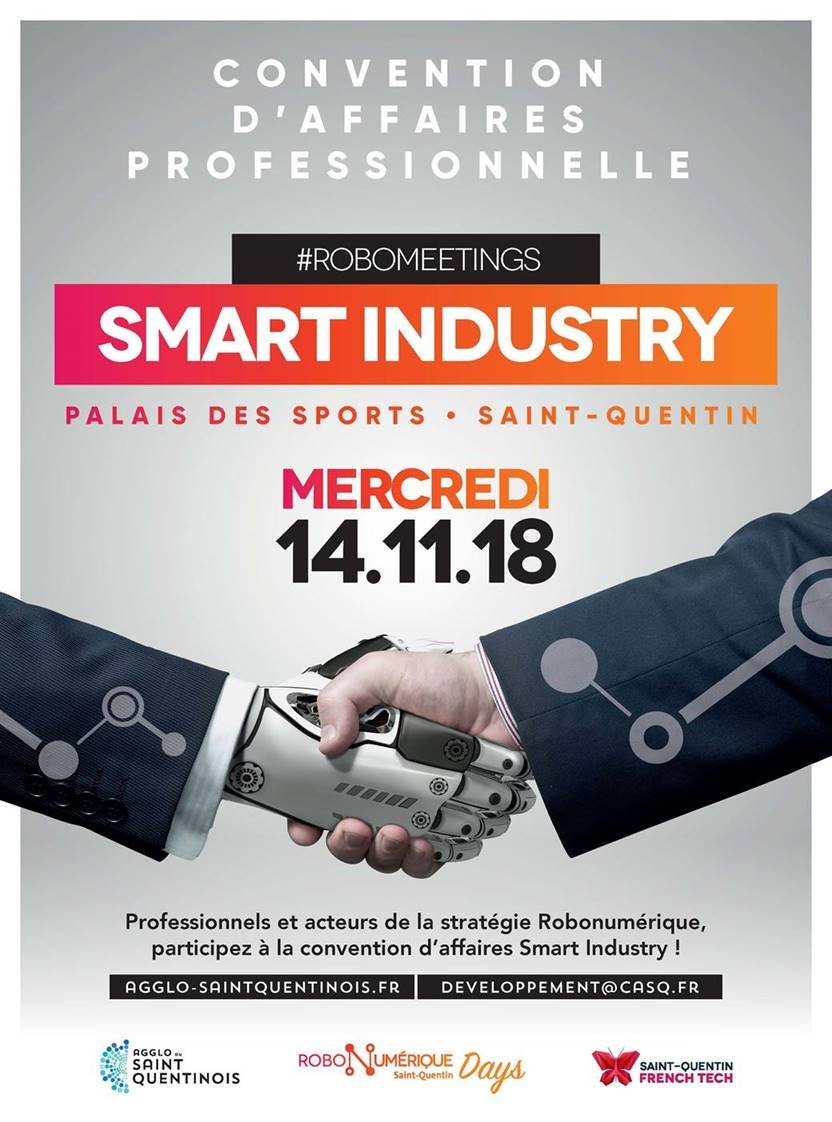Convention #RoboMeetings Smart Industry de <a href="/robonumerique/">Robonumérique</a> organisée par l'<a href="/AggloStQuentin/">Agglo du Saint-Quentinois</a> : le programme !

📅14 novembre
⏰8h30-17h 
🗣conférences, table-ronde, ateliers pitchs, démonstrateur Smart Agri…

➡euratechnologies.com/agenda/convent…

#robotique #startups #SaintQuentin #innovation