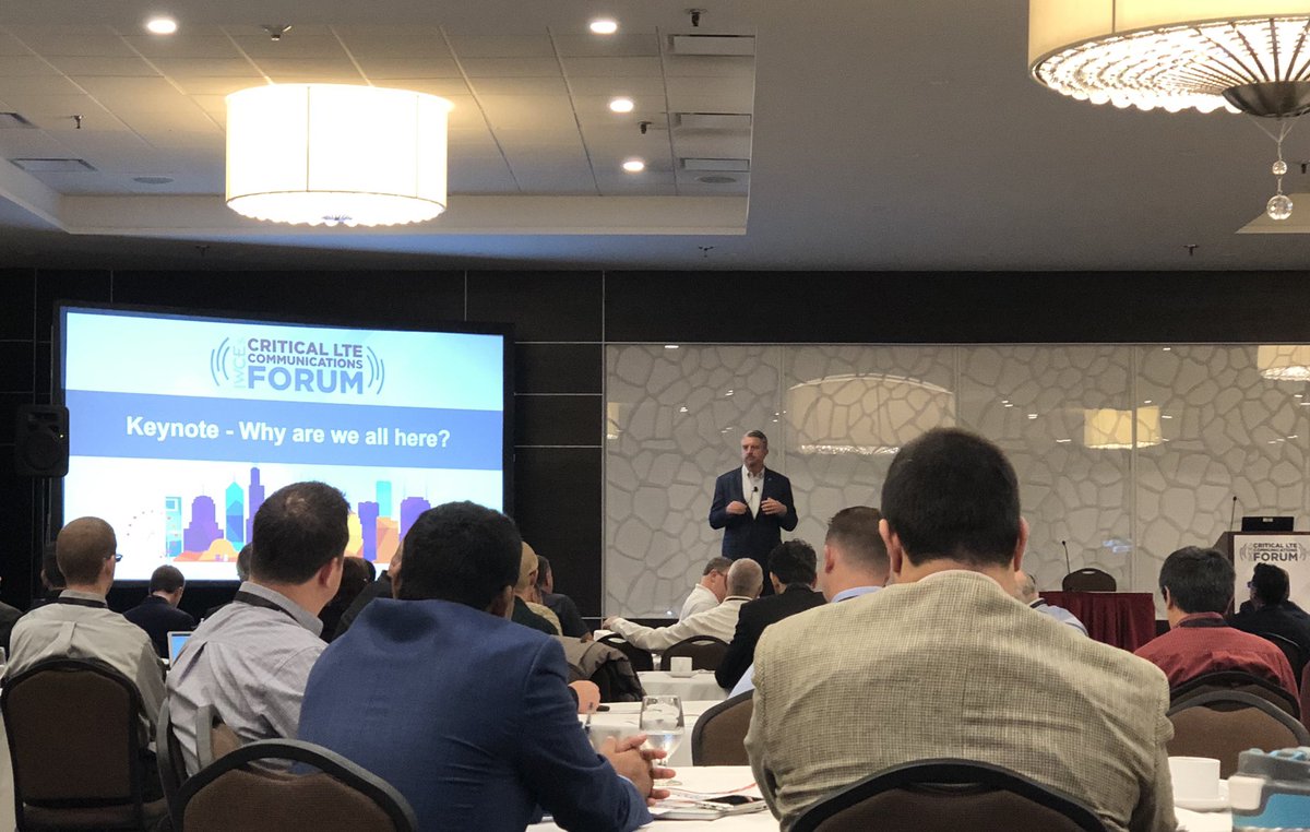 .<a href="/TJPublicSafety/">TJ Kennedy</a> speaking about the importance of leveraging Public Safety Broadband at <a href="/IWCEexpo/">IWCE</a> Critical LTE Communication Forum.