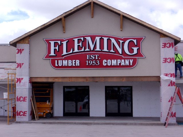 AccentGraphics's tweet image. From the shop to the wall, Fleming Ace Hardware in Hillsboro, TX.