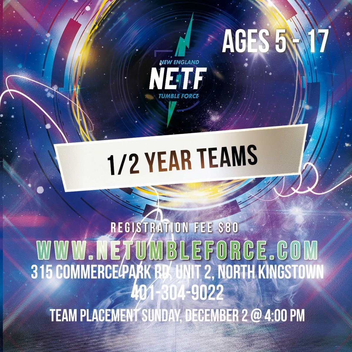 NETumbleForce's tweet image. Our 1/2 year All-Star Cheerleading team placement is now open! 

EVERYONE MAKES A TEAM! NO PREVIOUS EXPERIENCE REQUIRED! #allstarcheerleading #cheerleading #tumble 

netumbleforce.com/2018-2019-seas…