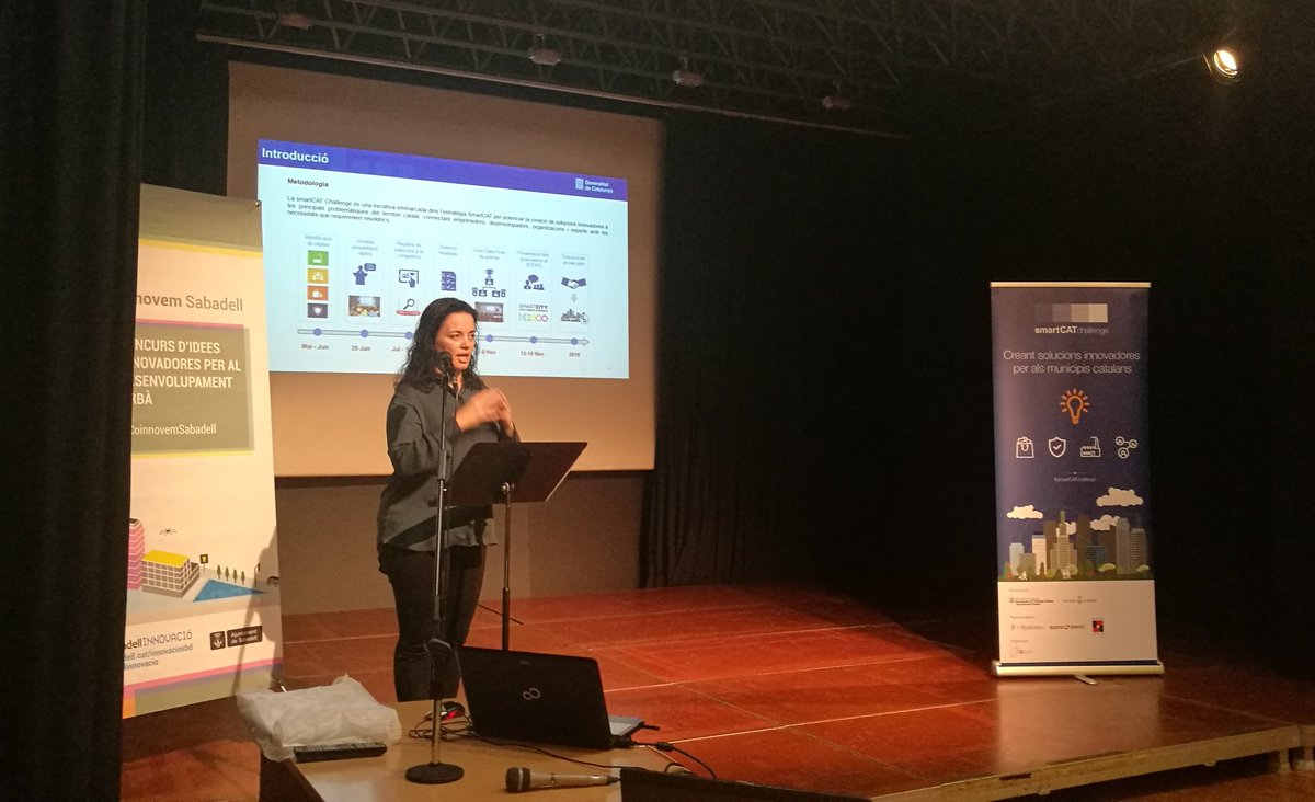 dca_cat's tweet image. Avui finalitza l&apos;#SmartCATChallenge a #Sabadell amb la defensa en directe de les propostes dels finalistes i el lliurament de premis. Promovent la #innovació per resoldre reptes municipals #SmartCAT
