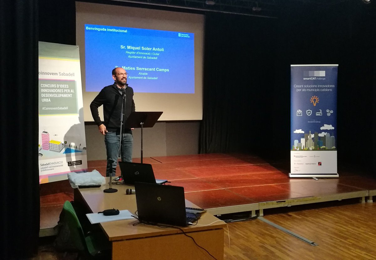 dca_cat's tweet image. Avui finalitza l&apos;#SmartCATChallenge a #Sabadell amb la defensa en directe de les propostes dels finalistes i el lliurament de premis. Promovent la #innovació per resoldre reptes municipals #SmartCAT