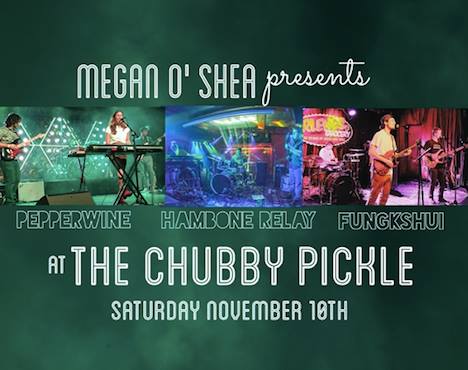 This Saturday 11/10 we're back it with our friends Pepperwine and <a href="/Fungkshui_band/">Fungkshui</a>...Highlands, NJ <a href="/ChubbyPickleNJ/">The Chubby Pickle</a>