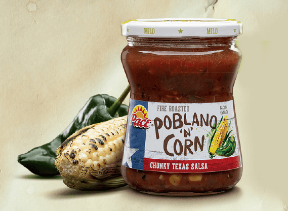 Give a big ol' howdy to our new Fire Roasted Poblano 'n' Corn salsa, a snack that's all fired up and itchin' for a dippin'. Give bland snack time the boot! #BanTheBland #PaceSalsa #PacePicante #MakeItSaucy #NationalPepperMonth #PaceChunkyTexasSalsa 🌽🌶️