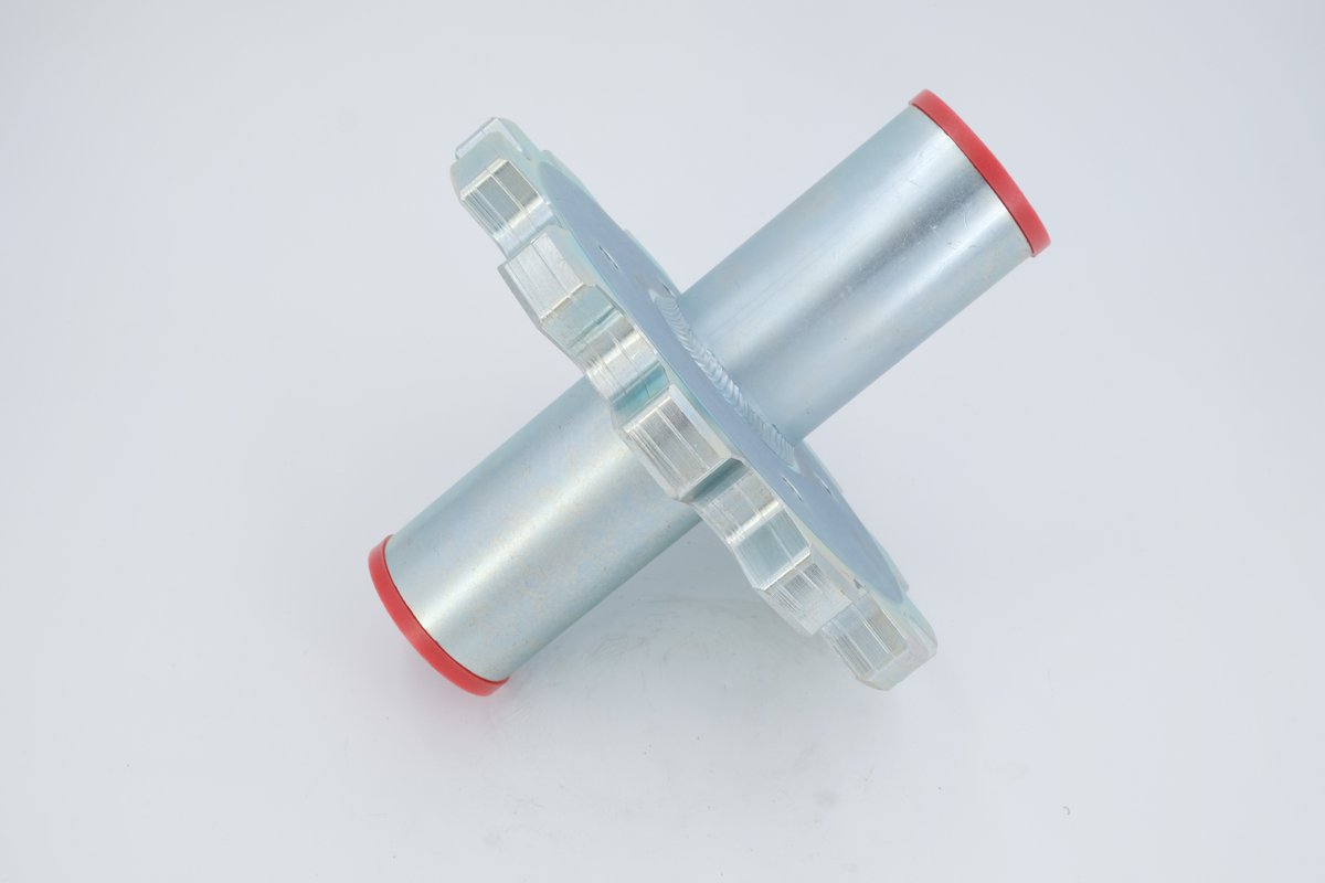 Vaughan's 12-tooth take up sprocket with weld in Hannah shaft. #carwash #carwashparts #vaughan #vaughanindustries #sprockets #conveyor