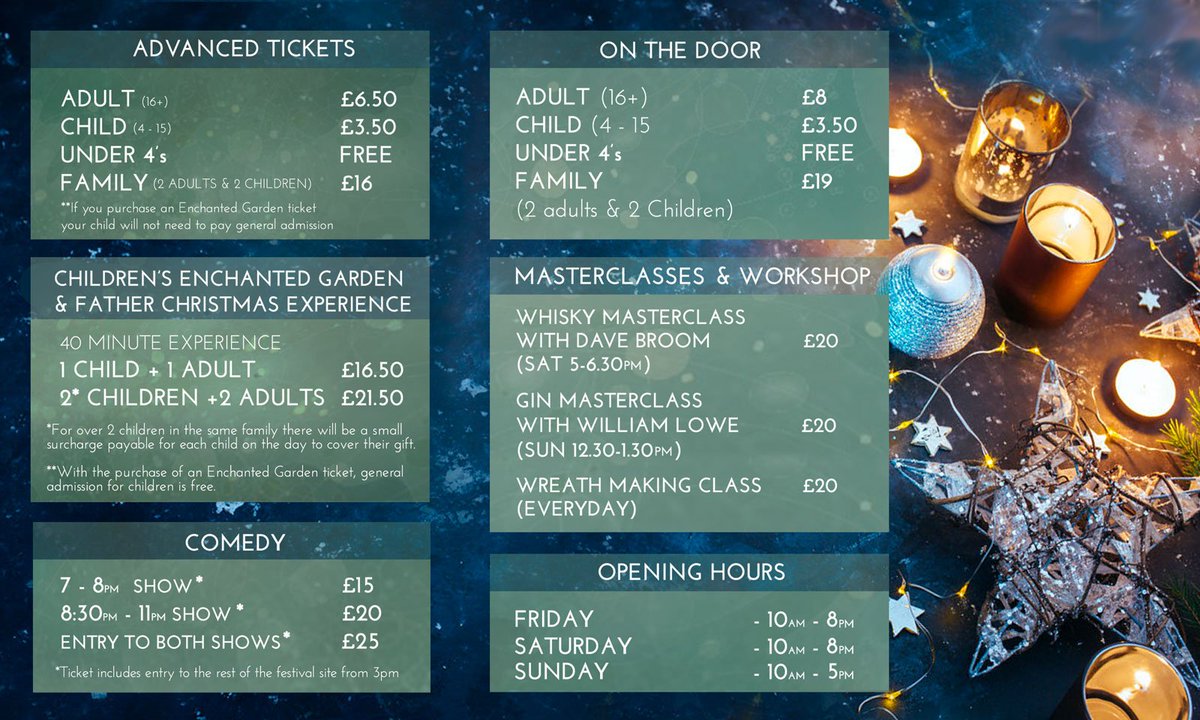 You can save money on tickets for this years event by buying in advance! ❄️
Haven't booked in advance? Here are our prices to buy on the day 👏 
Book now: buff.ly/2z4sGiK  pic.x.com/LOTsHLGwub