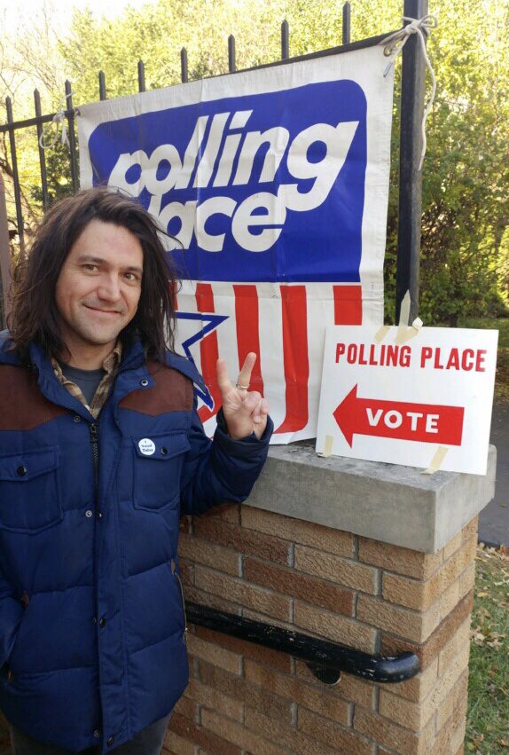 conoroberst's tweet image. Please go vote! Preferably against all Trump allies complicit in his Racist, Misogynist, Xenophobic, Homophobic, Transphobic and all around fear based agenda.  Hope lives! 🇺🇸 ❤️ 🌈  ✊🏽