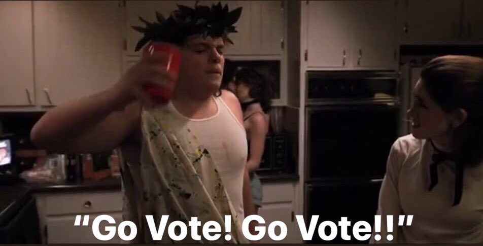 Sure #StrangerThingsDay is cool and all but have you ever VOTED? #govote #vote 🔵🔵🔵