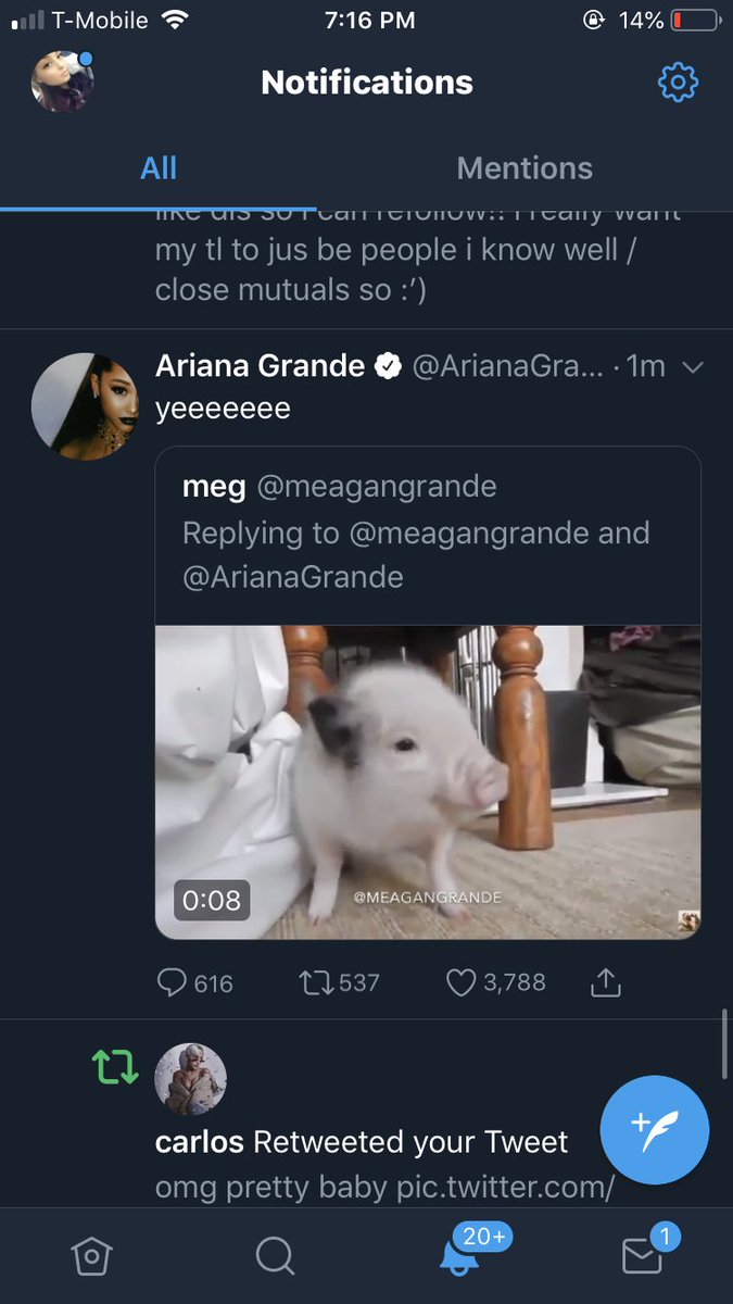 meagangrande's tweet image. ARIANA OH MY GOD