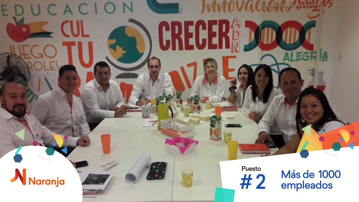 ¡<a href="/naranja/">Naranja</a> es el puesto 2! Felicidades! #Másde1000empleados #LosMejoresAR2018 #GTPW4ALL 🙌🥈