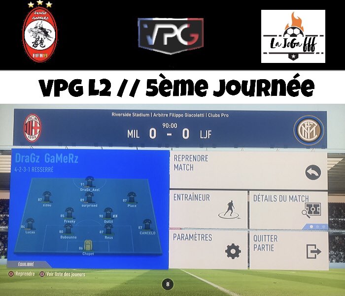 DragzGamerz's tweet photo. Match VPN

KRAGE ESPORT 5-2✅

DraGz_Axel_11x ⚽️⚽️⚽️
Volkaa77 ⚽️⚽️👟
KRapovyc34 👟👟👟
xProo-Shooter 👟

Match VPG🇫🇷

La JOGA FFF 0-0🤝

Match VPG🇧🇪

DECLIK GAMING 1-0✅

DraGz_Axel_11x ⚽️
Nanou863 👟

Match CDF VPN

WTD LES EXPERTS 2-0✅

DraGz_Axel_11x ⚽️
Dadouuu78 👟 https://t.co/KuvbjTfW2J