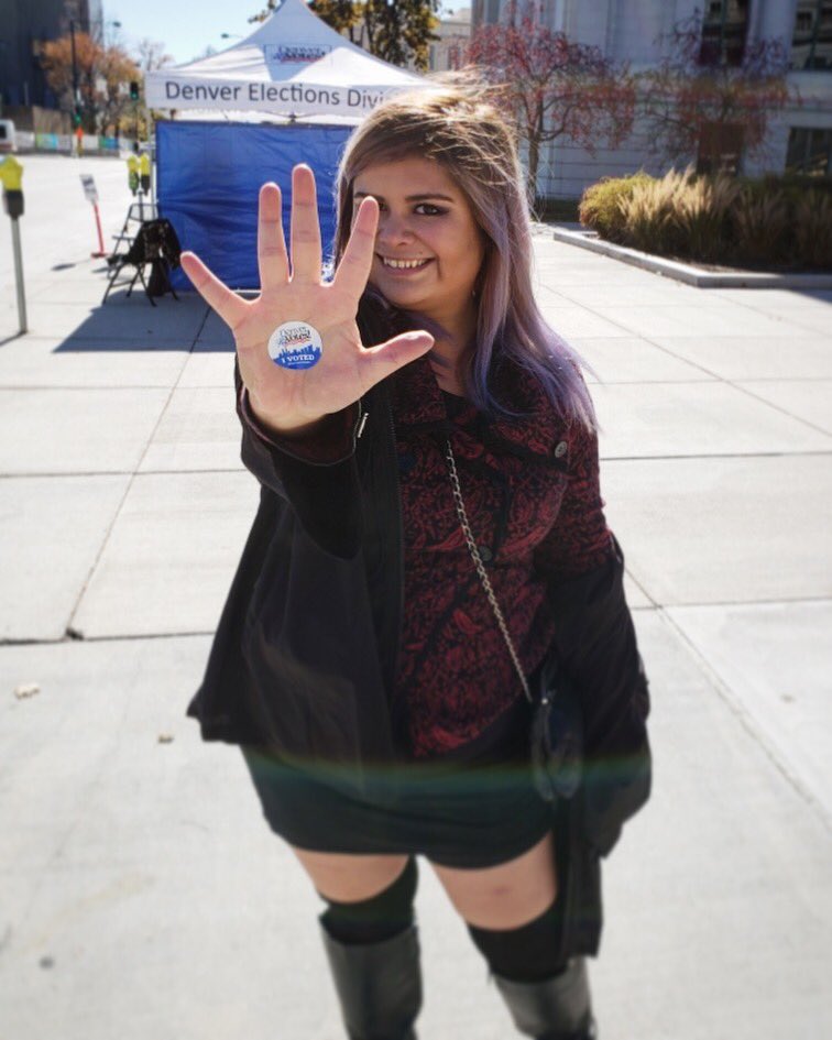 theyngnarrative's tweet photo. I voted! Did you? #vote #MidtermElections2018 #govote #DenverVotes #election #YouthVotesCount https://t.co/zbhj7GHN0s