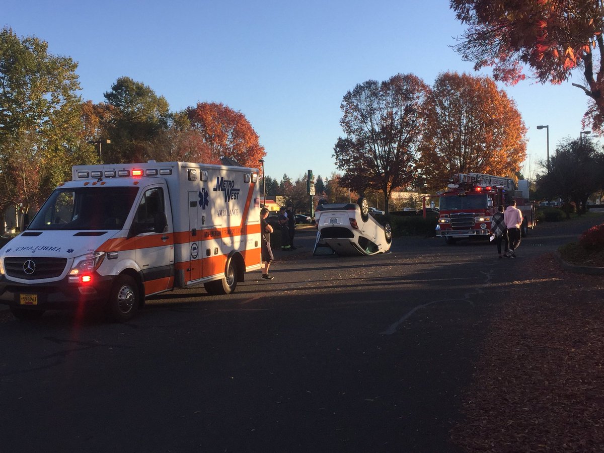 Rollover traffic accident in the parking lot of Home Depot at 1045 Green Acres Rd. No injuries reported. Be advised for emergency vehicles.