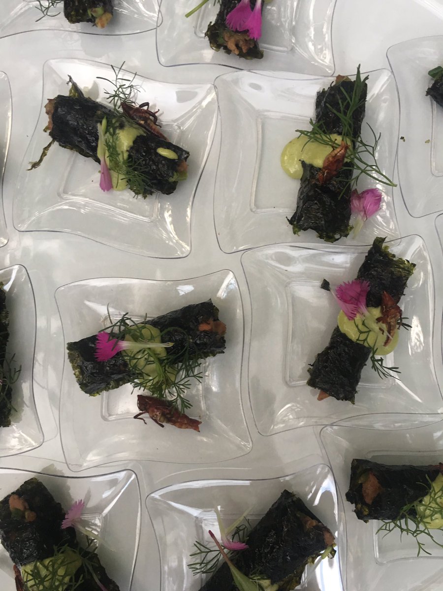 Iniciamos con rollitos de roastbeef y croquetas de costilla por el chef @chefrodocas de restaurante Origen con <a href="/USMEF_Mex_CA_RD/">USMEF México, CA y RD</a>