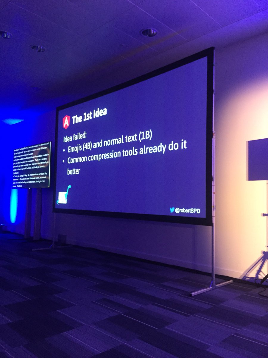 ashnita01's tweet photo. @robertSPD lightening talk ##AngularConnect2018 https://t.co/4wy2UcewGc