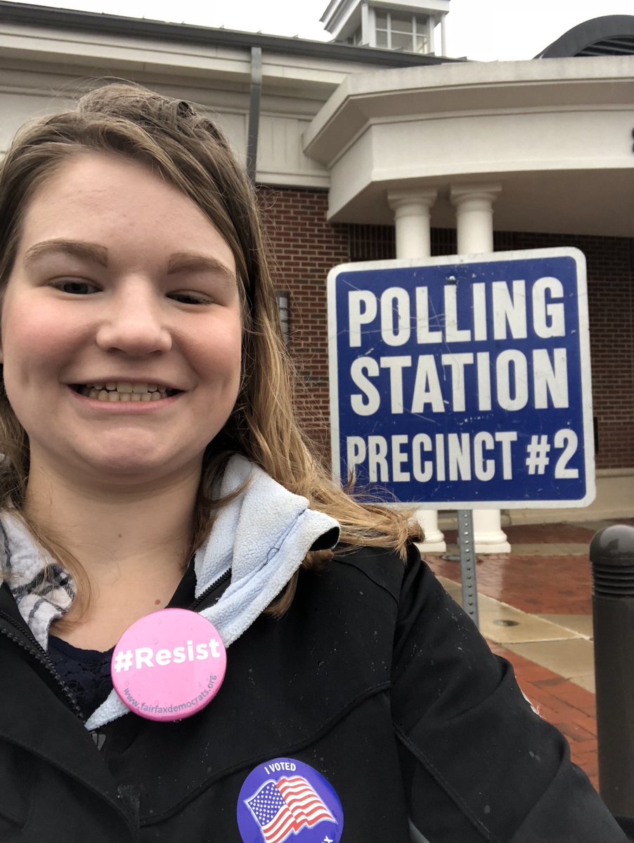americnhumanist's tweet image. Humanists are proud voters! Social Justice Coordinator Rachel and paralegal Izzy's votes were counted today - make sure yours is too! #SecularValues #SecularValuesVoter #ElectionDay