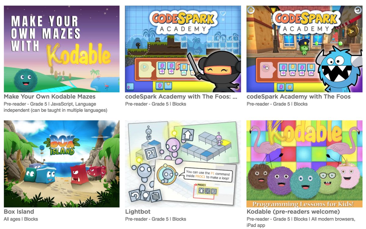 codeorg's tweet image. Are you ready for #HourOfCode? We have activities for a wide range of ages and abilities. Here are some great activities for pre-readers:

1️⃣: Make your own @Kodable mazes: hourofcode.com/makelevels
2️⃣: @codesparkapp with The Foos: Create Games: hourofcode.com/codesparkcreate