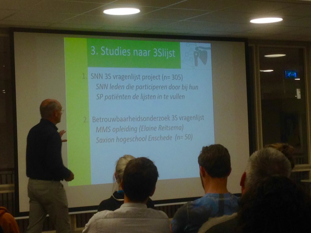 Scholingsavond <a href="/SNZON/">shah kamal</a> met rotatorcuff pathologie door orthopeed Geijsen #Bernhoven en duidelijk verhaal <a href="/gerard_koel/">Gerard Koel</a> over 3S vragenlijst. #fysiotherapie