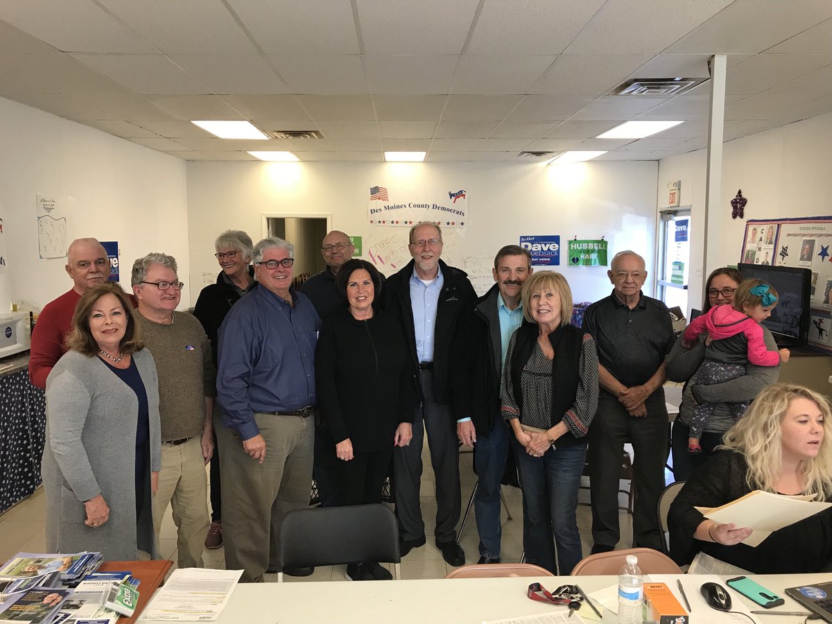 DaveForIowa's tweet image. Des Moines County Dems is HQ is BUSY! Turnout is high everywhere and we need your help to get out every last voter! Join us: events.mobilizeamerica.io/iowa/ #IA02 #BuildItWinIt
