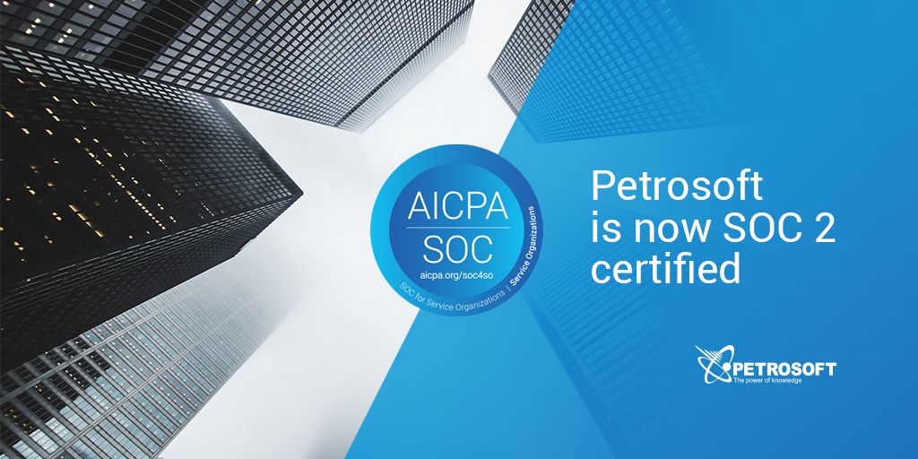 petrosoft_inc's tweet photo. We're happy to announce that Petrosoft is now #SOC2 compliant. We have just received the #SOC2Certification - see the full article on our website https://t.co/v32COa2zd2 #Petrosoft #ThePowerOfKnowledge #SOC2Certified https://t.co/iUhAVS7gQU