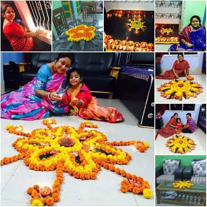 SUPTASARKAR4's tweet image. #PengEssentialsDiwaliContest #DiwaliContest 
Here are my decorations of my home  with flowers and diyas . 
@arnabisaha3 @ayeseel @SujataGanguly8 @smallick369 @LSKOLKATA