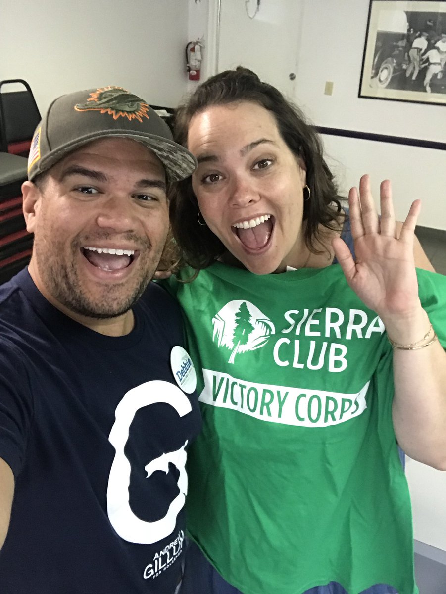 We are rocking and rolling for @DebbieforFL in West Kendall! @SierraClub #VictoryCorps is all in on their next #climatevoter champion! Because, our environment needs protecting now! Ready to #BringItHome for Debbie, @SenBillNelson, and @AndrewGillum!