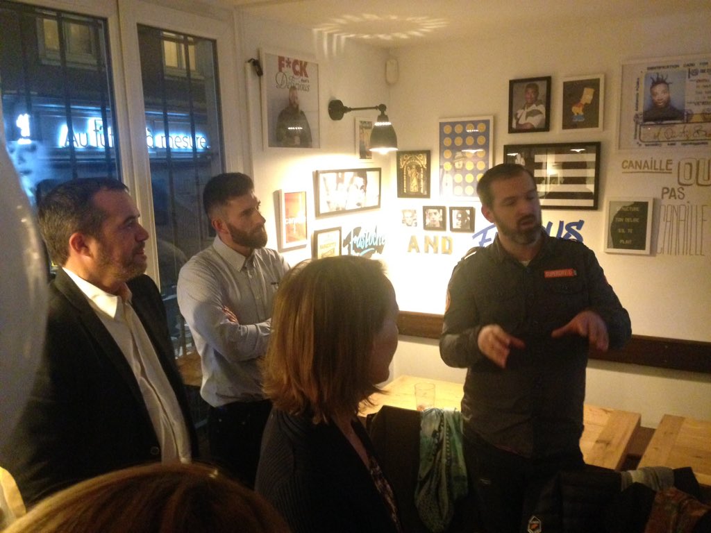 caubit_elsa's tweet photo. Un afterwork @reseauAPCOM très canaille ce soir 😉Merci à Eno Krüger pour son accueil sympathique et la présentation du lieu 👍#canaillecafé #afterwork #happycom https://t.co/zj2gPcjQaZ