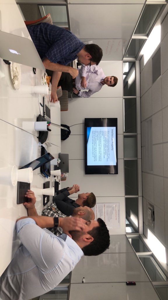 Velocity_TX's tweet photo. #VTXGAP Update 2/2: #BrandonCook of #GunnLeeandCave came to speak to our companies about Itellectual Property Laws #innovation #TeamSanAntonio #satx #texas https://t.co/nkmkGi0WKw